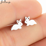 Jisensp Stainless Steel Ballet Earrings for Women Music Earing Fashion Tree of Life Stud Earring Girls Jewelry Kids Accessories - ENSEIGNE DENIS