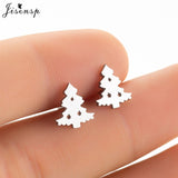 Jisensp Stainless Steel Ballet Earrings for Women Music Earing Fashion Tree of Life Stud Earring Girls Jewelry Kids Accessories - ENSEIGNE DENIS