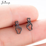 Jisensp Stainless Steel Ballet Earrings for Women Music Earing Fashion Tree of Life Stud Earring Girls Jewelry Kids Accessories - ENSEIGNE DENIS