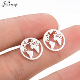 Jisensp Stainless Steel Ballet Earrings for Women Music Earing Fashion Tree of Life Stud Earring Girls Jewelry Kids Accessories - ENSEIGNE DENIS