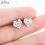 Jisensp Stainless Steel Ballet Earrings for Women Music Earing Fashion Tree of Life Stud Earring Girls Jewelry Kids Accessories - ENSEIGNE DENIS
