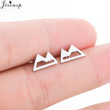 Jisensp Stainless Steel Ballet Earrings for Women Music Earing Fashion Tree of Life Stud Earring Girls Jewelry Kids Accessories - ENSEIGNE DENIS
