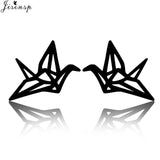 Jisensp Stainless Steel Ballet Earrings for Women Music Earing Fashion Tree of Life Stud Earring Girls Jewelry Kids Accessories - ENSEIGNE DENIS