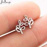 Jisensp Stainless Steel Ballet Earrings for Women Music Earing Fashion Tree of Life Stud Earring Girls Jewelry Kids Accessories - ENSEIGNE DENIS
