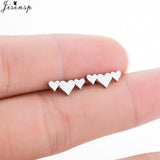 Jisensp Stainless Steel Ballet Earrings for Women Music Earing Fashion Tree of Life Stud Earring Girls Jewelry Kids Accessories - ENSEIGNE DENIS