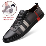 MR CO Fashion Mens Breathable Skateboard Shoes Men Fashion Sneakers High Quality Trainers Shoes Casual Genuine Leather Shoes - ENSEIGNE DENIS
