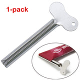 2pcs Stainless Steel Toothpaste Squeezer Bathroom Accessories Facial Cleanser Toothpaste Tube Rolling Press Squeezer Dispenser