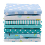 7pcs/set 25x25cm Flower Pattern Cotton Fabric Printed Cloth DIY Handmade Patchwork Material for Needlework Sewing Accessories