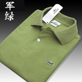 Men Summer Polo Shirt Brand Fashion Cotton Short Sleeve Polo Crocodile Shirts Male Solid Jersey Breathable Tops Tees 321 - ENSEIGNE DENIS