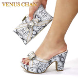 Latest Design African Wedding Italian Shoe and Bag Sets Decorated with Appliques Nigerian Women Wedding Shoes High Quality Pumps - ENSEIGNE DENIS