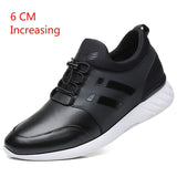 RayZing 2020 Men's Fashion Sneakers Man Casual Shoes Breathable Men Genuine Leather Shoes Big size Increasing Office Footwear - ENSEIGNE DENIS