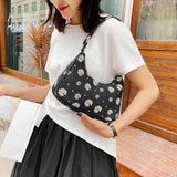 Small PU Leather Shoulder Bags Women Girls Floral Printed Crossbody Bags Classic Elegant Crossbody Shoulder Bags For Women 2020