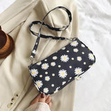 Small PU Leather Shoulder Bags Women Girls Floral Printed Crossbody Bags Classic Elegant Crossbody Shoulder Bags For Women 2020