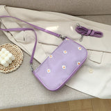 Small PU Leather Shoulder Bags Women Girls Floral Printed Crossbody Bags Classic Elegant Crossbody Shoulder Bags For Women 2020