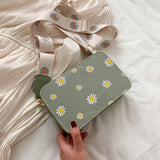 Small PU Leather Shoulder Bags Women Girls Floral Printed Crossbody Bags Classic Elegant Crossbody Shoulder Bags For Women 2020