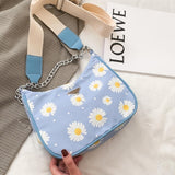 Small PU Leather Shoulder Bags Women Girls Floral Printed Crossbody Bags Classic Elegant Crossbody Shoulder Bags For Women 2020