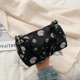 Small PU Leather Shoulder Bags Women Girls Floral Printed Crossbody Bags Classic Elegant Crossbody Shoulder Bags For Women 2020