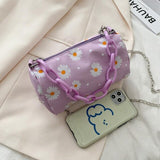 Small PU Leather Shoulder Bags Women Girls Floral Printed Crossbody Bags Classic Elegant Crossbody Shoulder Bags For Women 2020