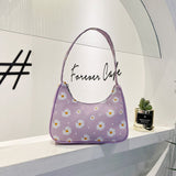 Small PU Leather Shoulder Bags Women Girls Floral Printed Crossbody Bags Classic Elegant Crossbody Shoulder Bags For Women 2020