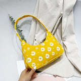 Small PU Leather Shoulder Bags Women Girls Floral Printed Crossbody Bags Classic Elegant Crossbody Shoulder Bags For Women 2020