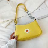 Small PU Leather Shoulder Bags Women Girls Floral Printed Crossbody Bags Classic Elegant Crossbody Shoulder Bags For Women 2020