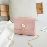 Small PU Leather Shoulder Bags Women Girls Floral Printed Crossbody Bags Classic Elegant Crossbody Shoulder Bags For Women 2020