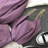 2020 autumn Knitted sweater suit casual new product temperament chain vest knitted jacket + elastic pants three-piece sets TZ423