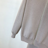 2020 autumn Knitted sweater suit casual new product temperament chain vest knitted jacket + elastic pants three-piece sets TZ423