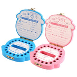 Baby Wood Tooth Box Organizer Spanish English Russian Teeth Storage Collect for Boys Girls Umbilical Save Keepsake Souvenir