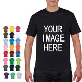 NO LOGO Price Cotton Short Sleeve Solid Color O-neck T-shirt Tops Tee Customized Print Your Own Design Printed Unisex Tshirt
