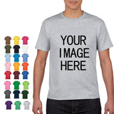 NO LOGO Price Cotton Short Sleeve Solid Color O-neck T-shirt Tops Tee Customized Print Your Own Design Printed Unisex Tshirt