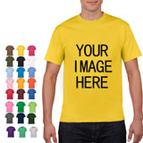 NO LOGO Price Cotton Short Sleeve Solid Color O-neck T-shirt Tops Tee Customized Print Your Own Design Printed Unisex Tshirt