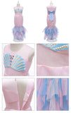 Girls Little Mermaid Ariel Princess Dress Cosplay Costumes For Kids Baby Girl Mermaid Dress Up Sets Children Halloween Clothing