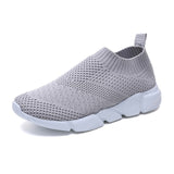 Rimocy Plus Size 46 Breathable Mesh Platform Sneakers Women Slip on Soft Ladies Casual Running Shoes Woman Knit Sock Shoes Flats - ENSEIGNE DENIS