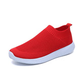 Rimocy Plus Size 46 Breathable Mesh Platform Sneakers Women Slip on Soft Ladies Casual Running Shoes Woman Knit Sock Shoes Flats - ENSEIGNE DENIS