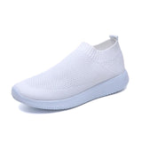 Rimocy Plus Size 46 Breathable Mesh Platform Sneakers Women Slip on Soft Ladies Casual Running Shoes Woman Knit Sock Shoes Flats - ENSEIGNE DENIS
