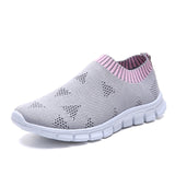 Rimocy Plus Size 46 Breathable Mesh Platform Sneakers Women Slip on Soft Ladies Casual Running Shoes Woman Knit Sock Shoes Flats - ENSEIGNE DENIS