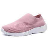 Rimocy Plus Size 46 Breathable Mesh Platform Sneakers Women Slip on Soft Ladies Casual Running Shoes Woman Knit Sock Shoes Flats - ENSEIGNE DENIS