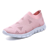 Rimocy Plus Size 46 Breathable Mesh Platform Sneakers Women Slip on Soft Ladies Casual Running Shoes Woman Knit Sock Shoes Flats - ENSEIGNE DENIS