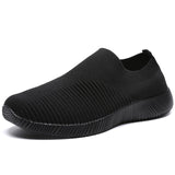 Rimocy Plus Size 46 Breathable Mesh Platform Sneakers Women Slip on Soft Ladies Casual Running Shoes Woman Knit Sock Shoes Flats - ENSEIGNE DENIS