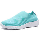 Rimocy Plus Size 46 Breathable Mesh Platform Sneakers Women Slip on Soft Ladies Casual Running Shoes Woman Knit Sock Shoes Flats - ENSEIGNE DENIS