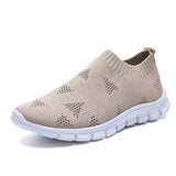 Rimocy Plus Size 46 Breathable Mesh Platform Sneakers Women Slip on Soft Ladies Casual Running Shoes Woman Knit Sock Shoes Flats - ENSEIGNE DENIS