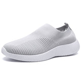 Rimocy Plus Size 46 Breathable Mesh Platform Sneakers Women Slip on Soft Ladies Casual Running Shoes Woman Knit Sock Shoes Flats - ENSEIGNE DENIS