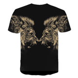 Summer 2020 new 3D printed T-shirt animal print men's T-shirt print casual T-shirt O-neck hip hop short sleeve size 110-6XL