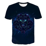 Summer 2020 new 3D printed T-shirt animal print men's T-shirt print casual T-shirt O-neck hip hop short sleeve size 110-6XL