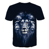 Summer 2020 new 3D printed T-shirt animal print men's T-shirt print casual T-shirt O-neck hip hop short sleeve size 110-6XL