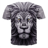 Summer 2020 new 3D printed T-shirt animal print men's T-shirt print casual T-shirt O-neck hip hop short sleeve size 110-6XL