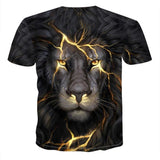Summer 2020 new 3D printed T-shirt animal print men's T-shirt print casual T-shirt O-neck hip hop short sleeve size 110-6XL
