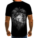 Summer 2020 new 3D printed T-shirt animal print men's T-shirt print casual T-shirt O-neck hip hop short sleeve size 110-6XL