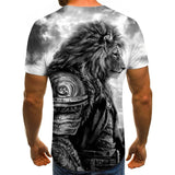Summer 2020 new 3D printed T-shirt animal print men's T-shirt print casual T-shirt O-neck hip hop short sleeve size 110-6XL